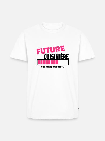 future cuisinière - T-shirt Premium bio Homme - blanc