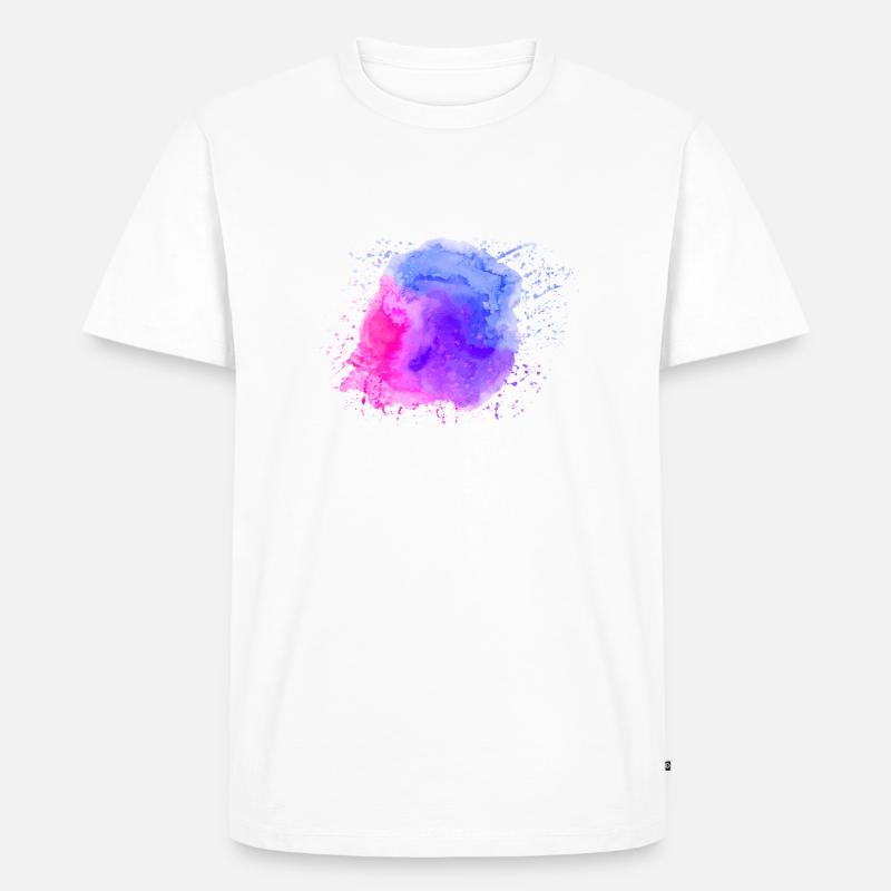 Super schöner Farbklecks! - Männer Premium Bio T-Shirt - Weiß
