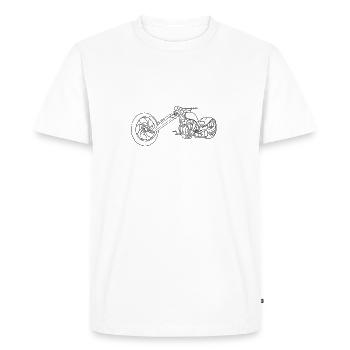 Moto Chopper Trike - T-shirt Premium bio Homme - blanc - Devant - Nico (187cm)