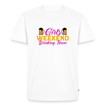 Demoiselle d’honneur Filles Soirée Party Ladies Cadeau - T-shirt Premium bio Homme - blanc - Devant - Nico (187cm)