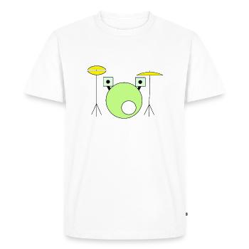 Figurine de bande dessinée combinée - T-shirt Premium bio Homme - blanc - Devant - Nico (187cm)