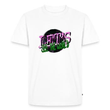 Présenter des pays lointains blagues déclaration - T-shirt Premium bio Homme - blanc - Devant - Nico (187cm)