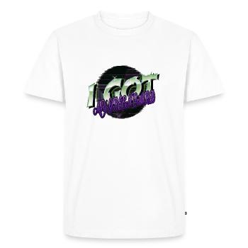 Animation All Alien UFO Aliens Alien Loving Kid - Men's Premium Organic T-Shirt - white - Front - Nico (187cm)