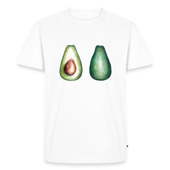 Avocados - Men's Premium Organic T-Shirt - white - Front - Nico (187cm)