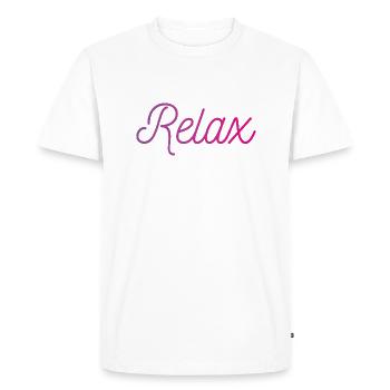 Relax - T-shirt Premium bio Homme - blanc - Devant - Nico (187cm)