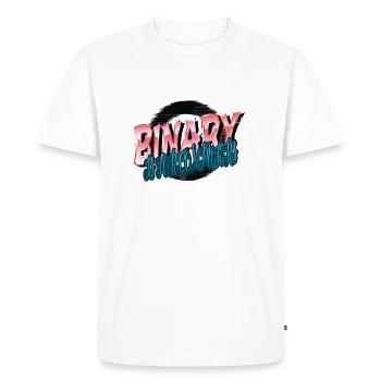 present cool design humor pansexual happy - Men's Premium Organic T-Shirt - white - Front - Nico (187cm)