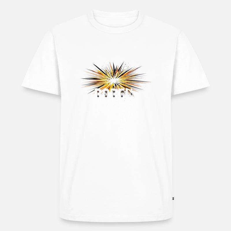 EXPLODING STAR BABELI - Men's Premium Organic T-Shirt - white
