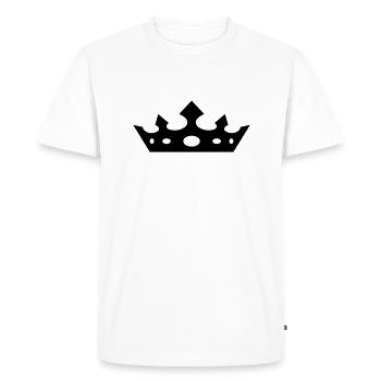 Joli design « diadème » pour elle - T-shirt Premium bio Homme - blanc - Devant - Nico (187cm)