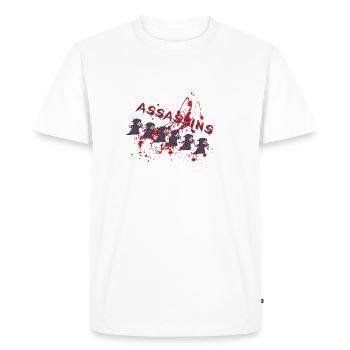 Le sang du clan - T-shirt Premium bio Homme - blanc - Devant - Nico (187cm)