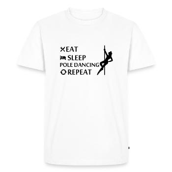 Danse Musique de danse - T-shirt Premium bio Homme - blanc - Devant - Nico (187cm)