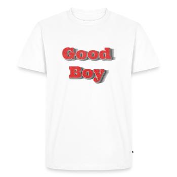 Good Boy - Men's Premium Organic T-Shirt - white - Front - Nico (187cm)