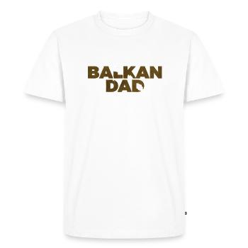 Balkan Bosnia Serbia Croatia Yugoslavia Macedonia - Men's Premium Organic T-Shirt - white - Front - Nico (187cm)