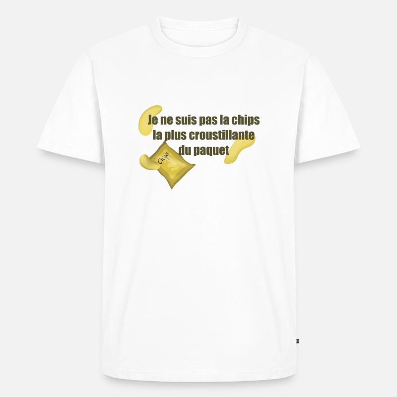 Chips - T-shirt Premium bio Homme - blanc