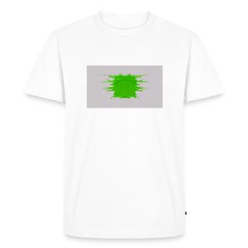 Cube d’éclat - T-shirt Premium bio Homme - blanc - Devant - Nico (187cm)