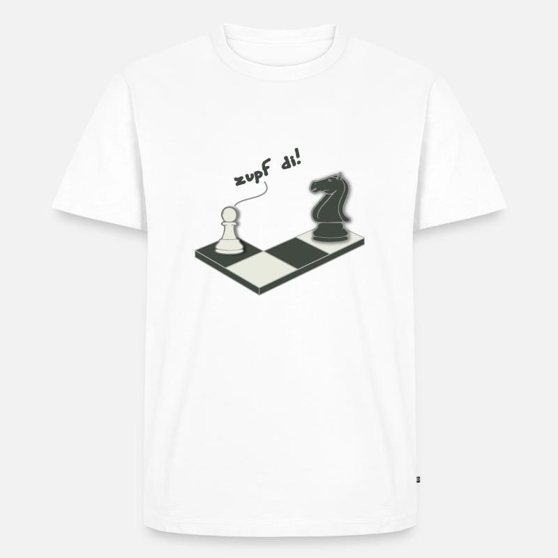 zupf di - verschwinde - Dialekt - Männer Premium Bio T-Shirt - Weiß