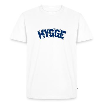 Hygge Style de vie scandinave - T-shirt Premium bio Homme - blanc - Devant - Nico (187cm)