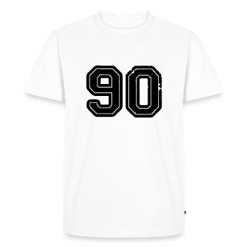 90 - T-shirt Premium bio Homme - blanc - Devant - Nico (187cm)