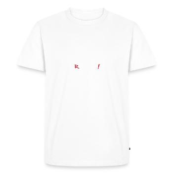 Revolution - Evolution Homme Fun Twist 05 - T-shirt Premium bio Homme - blanc - Devant - Nico (187cm)
