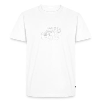 Accessoires d’atterrissage, Train d’atterrissage, Offroad - T-shirt Premium bio Homme - blanc - Devant - Nico (187cm)