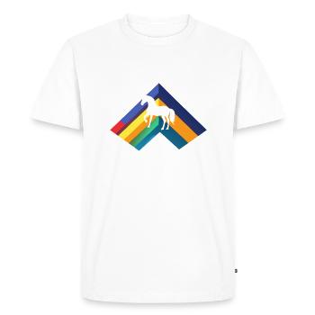 Ferme de poneys Ross - T-shirt Premium bio Homme - blanc - Devant - Nico (187cm)