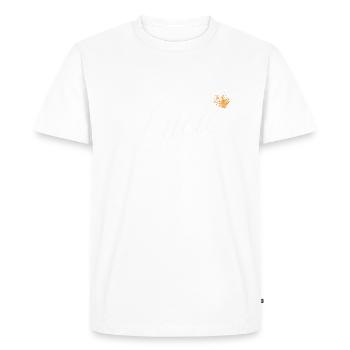 Lucie Nom personnalisé pour Femme Enfants Bambins - Lucie - T-shirt Premium bio Homme - blanc - Devant - Nico (187cm)