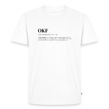 OKF Ortskontrollfahrt Dorf Dorfkind Ritual Spaß - Männer Premium Bio T-Shirt - Weiß - Vorne - Nico (187cm)