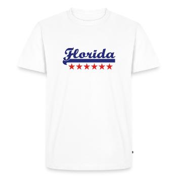 Floride - T-shirt Premium bio Homme - blanc - Devant - Nico (187cm)