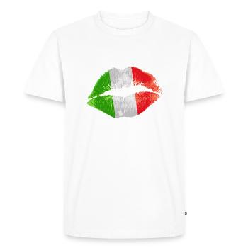Kiss (Italie / Italie) - T-shirt Premium bio Homme - blanc - Devant - Nico (187cm)