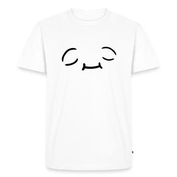 Conception de visage détendue - T-shirt Premium bio Homme - blanc - Devant - Nico (187cm)