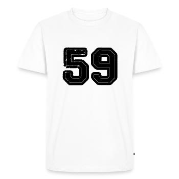 59 - T-shirt Premium bio Homme - blanc - Devant - Nico (187cm)