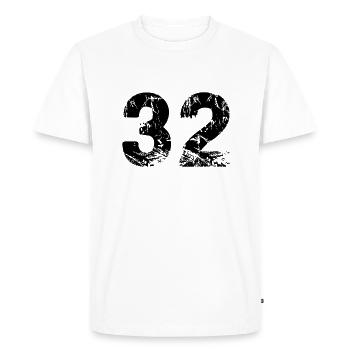 32 - T-shirt Premium bio Homme - blanc - Devant - Nico (187cm)