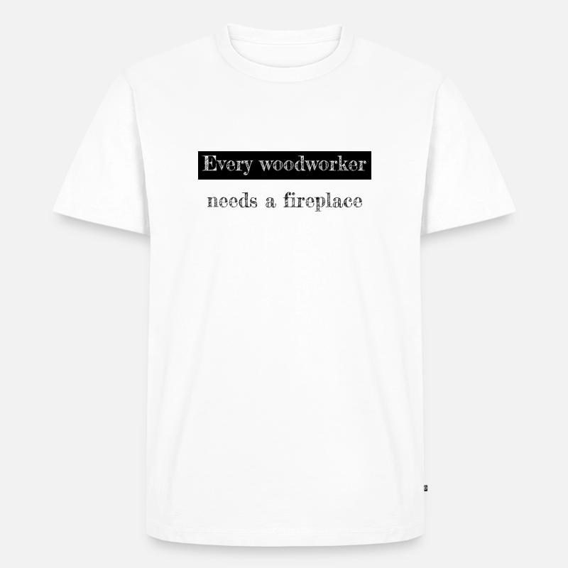 cabinetmaker apprentice carpenter plumber - Männer Premium Bio T-Shirt - Weiß