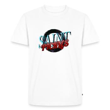 Dictons Animal Christmas Tree maladroit Funny Gym - T-shirt Premium bio Homme - blanc - Devant - Nico (187cm)