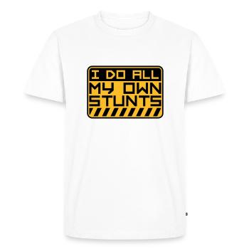 Toutes mes propres cascades - T-shirt Premium bio Homme - blanc - Devant - Nico (187cm)