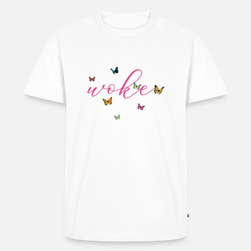 Autodérision : WOKE - T-shirt Premium bio Homme - blanc