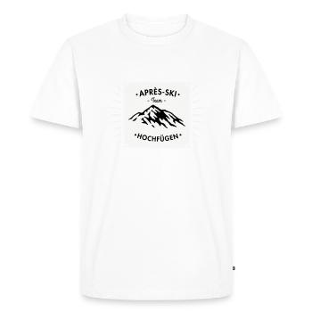 Après-Ski Hochfügen - Men's Premium Organic T-Shirt - white - Front - Nico (187cm)
