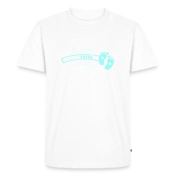 Chargement des pieds de bébé - T-shirt Premium bio Homme - blanc - Devant - Nico (187cm)