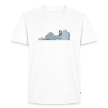 Polar bear on - Men's Premium Organic T-Shirt - white - Front - Nico (187cm)