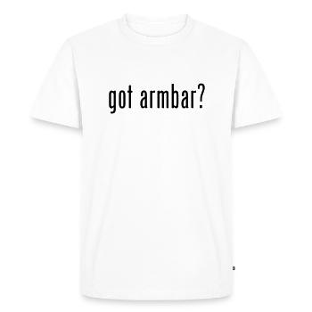 brazilian jiu jitsu bjj got armbar - Men's Premium Organic T-Shirt - white - Front - Nico (187cm)