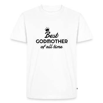 Parrain / Marraine / Filleule / Filleul - T-shirt Premium bio Homme - blanc - Devant - Nico (187cm)