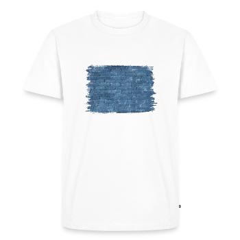The Wall Pattern - Oil Painting - Men's Premium Organic T-Shirt - white - Front - Nico (187cm)