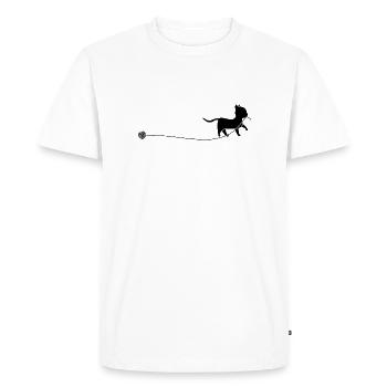 kitten - Men's Premium Organic T-Shirt - white - Front - Nico (187cm)