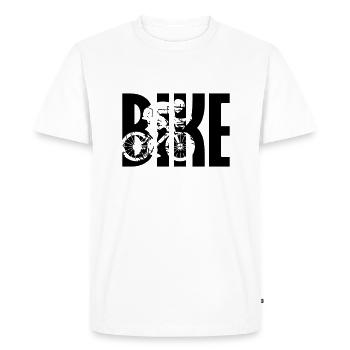 Bike Triathlon Fahrrad - Men's Premium Organic T-Shirt - white - Front - Nico (187cm)