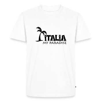 mon Paradise italia - T-shirt Premium bio Homme - blanc - Devant - Nico (187cm)