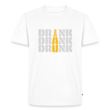 drink drank drunk quote - Men's Premium Organic T-Shirt - white - Front - Nico (187cm)