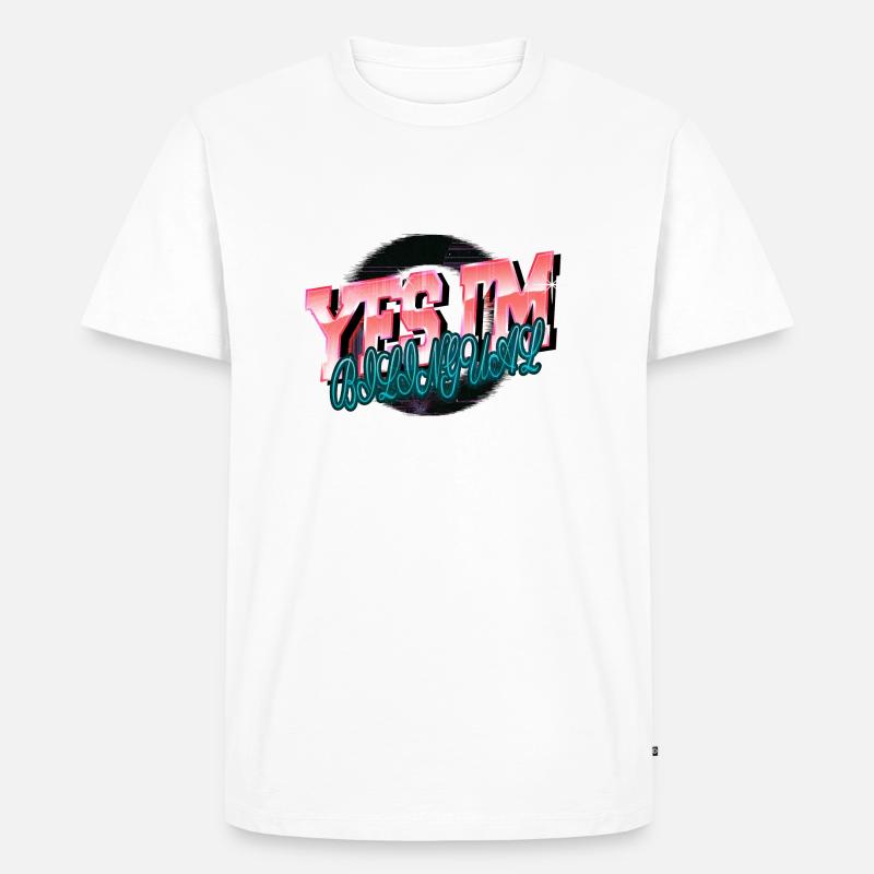 cool analyst awesome computer science - Männer Premium Bio T-Shirt - Weiß