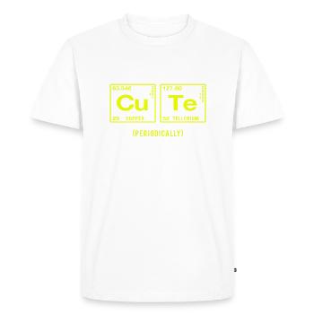 Funny saying for physicists & chemists - Men's Premium Organic T-Shirt - white - Front - Nico (187cm)