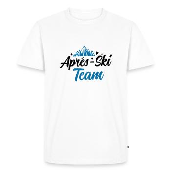 Après-Ski Team - Men's Premium Organic T-Shirt - white - Front - Nico (187cm)