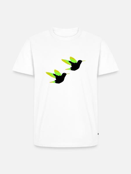 Hummingbird 02 - Men's Premium Organic T-Shirt - white