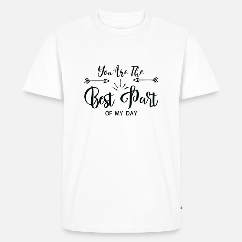 Du bist der Beste - Männer Premium Bio T-Shirt - Weiß